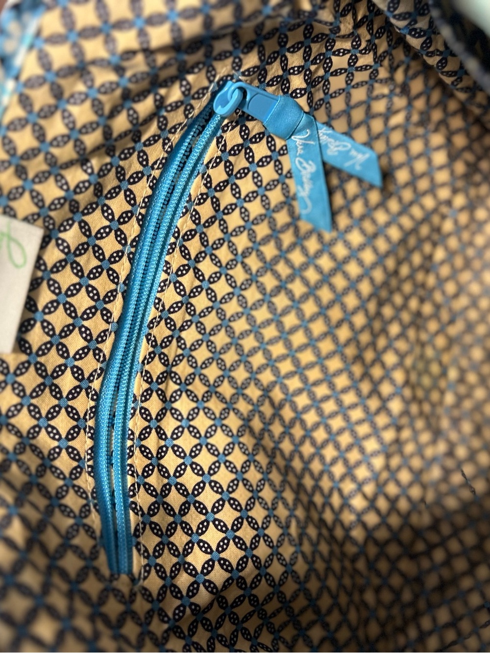 Vera Bradley Saddle Up Bali Blue Crossbody Shoulder Bag Floral Magnetic Flap M - Picture 14 of 16